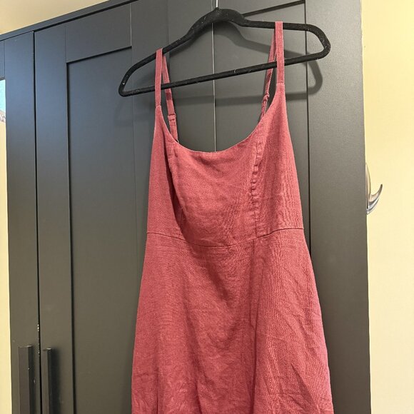 OLD NAVY - Fit & Flare Cami Mini Dress (sz M, burgundy) - Picture 1 of 10